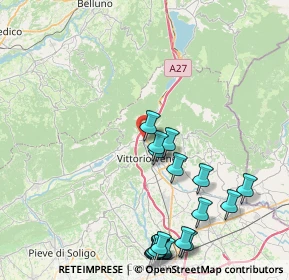 Mappa Via Pier Francesco Calvi, 31029 Vittorio Veneto TV, Italia (10.307)