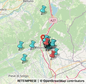 Mappa Via Pier Francesco Calvi, 31029 Vittorio Veneto TV, Italia (4.147)