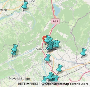 Mappa Via Pier Francesco Calvi, 31029 Vittorio Veneto TV, Italia (8.7195)