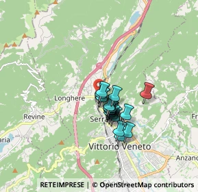 Mappa Via Pier Francesco Calvi, 31029 Vittorio Veneto TV, Italia (1.086)