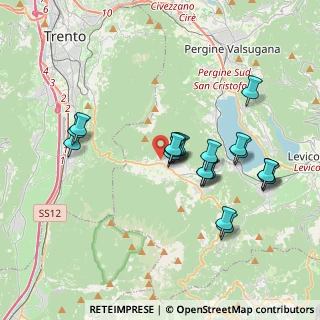 Mappa Via Fontanelle, 38049 Altopiano della Vigolana TN, Italia (3.4445)