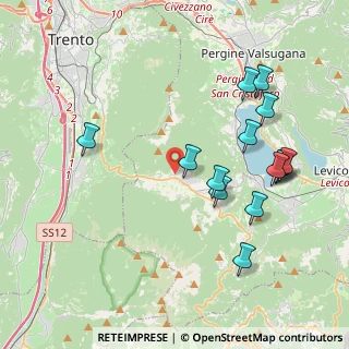 Mappa Via Fontanelle, 38049 Altopiano della Vigolana TN, Italia (4.18357)