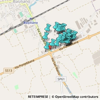 Mappa Via Pontebbana, 33031 Basiliano UD, Italia (0.34069)