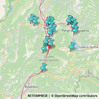 Mappa Via Giulio Catoni, 38100 Trento TN, Italia (7.47474)