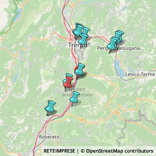 Mappa Via Giulio Catoni, 38100 Trento TN, Italia (7.14438)