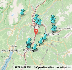 Mappa Via Giulio Catoni, 38100 Trento TN, Italia (12.878)