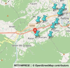 Mappa Via Vittime delle Foibe, 32030 Seren del Grappa BL, Italia (2.80429)