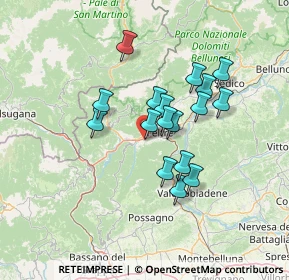 Mappa Via Vittime delle Foibe, 32030 Seren del Grappa BL, Italia (10.80647)