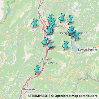 Mappa Via delle Regole, 38100 Mattarello TN, Italia (7.02313)