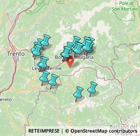 Mappa Str. del Dosso, 38051 Borgo Valsugana TN, Italia (10.67)