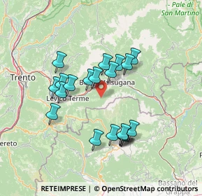 Mappa Str. del Dosso, 38051 Borgo Valsugana TN, Italia (12.2605)