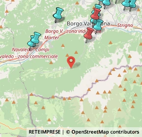 Mappa Str. del Dosso, 38051 Borgo Valsugana TN, Italia (6.47471)