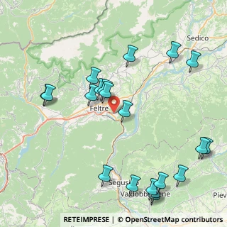 Mappa Via della Rocchetta, 32032 Feltre BL, Italia (9.8085)