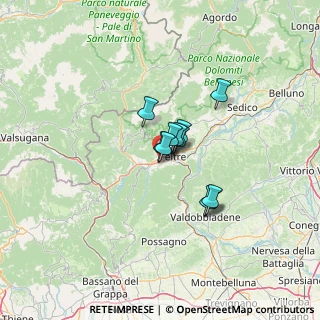Mappa Via Giare, 32032 Feltre BL, Italia (7.49545)