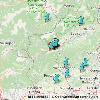 Mappa Via Giare, 32032 Feltre BL, Italia (12.43571)