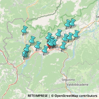 Mappa Via Giare, 32032 Feltre BL, Italia (5.59737)