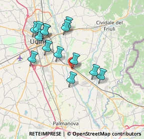 Mappa Via A. Malignani, 33042 Buttrio UD, Italia (7.02571)