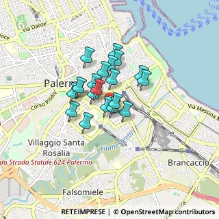 Mappa Via Caio Ponzio, 90127 Palermo PA, Italia (0.631)