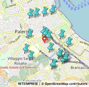 Mappa Via Caio Ponzio, 90127 Palermo PA, Italia (1.018)