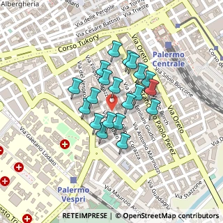 Mappa Via Caio Ponzio, 90127 Palermo PA, Italia (0.172)
