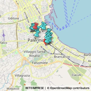 Mappa Via Caio Ponzio, 90127 Palermo PA, Italia (1.09875)