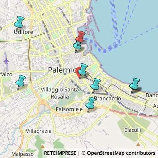 Mappa Via Caio Ponzio, 90127 Palermo PA, Italia (2.46455)