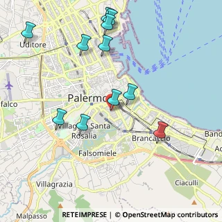 Mappa Via Caio Ponzio, 90127 Palermo PA, Italia (2.50455)