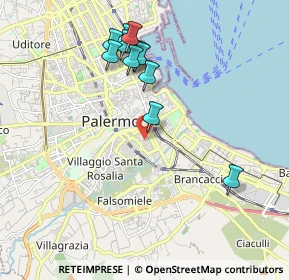 Mappa Via Caio Ponzio, 90127 Palermo PA, Italia (2.13091)
