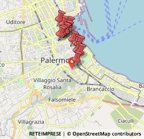 Mappa Via Caio Ponzio, 90127 Palermo PA, Italia (1.605)