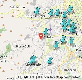 Mappa Via Montelepre, 90136 Palermo PA, Italia (2.711)