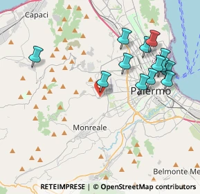 Mappa Via Montelepre, 90136 Palermo PA, Italia (4.57308)