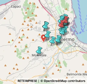Mappa Via Montelepre, 90136 Palermo PA, Italia (3.7825)