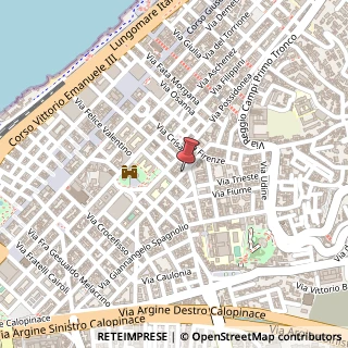 Mappa Piazza Giuseppe Montanelli, 22, 89128 Reggio di Calabria, Reggio di Calabria (Calabria)