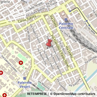 Mappa Via marinuzzi antonio 20, 90127 Palermo, Palermo (Sicilia)