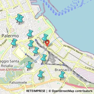 Mappa Via dei Decollati, 90123 Palermo PA, Italia (1.32909)