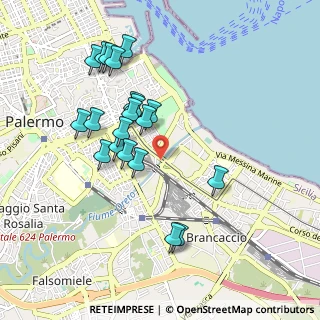 Mappa Via dei Decollati, 90123 Palermo PA, Italia (1.0225)