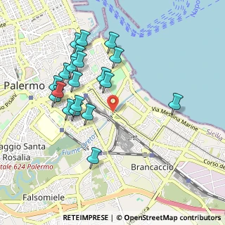 Mappa Via dei Decollati, 90123 Palermo PA, Italia (1.0855)