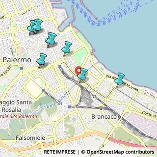 Mappa Via dei Decollati, 90123 Palermo PA, Italia (1.37182)