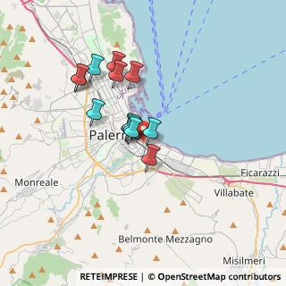 Mappa Via dei Decollati, 90123 Palermo PA, Italia (3.04769)