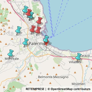 Mappa Via dei Decollati, 90123 Palermo PA, Italia (5.49167)