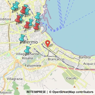 Mappa Via dei Decollati, 90123 Palermo PA, Italia (3.38214)