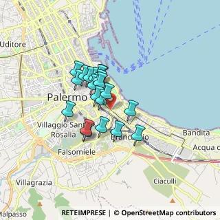 Mappa Via dei Decollati, 90123 Palermo PA, Italia (1.312)