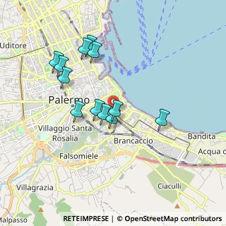 Mappa Via dei Decollati, 90123 Palermo PA, Italia (1.86333)