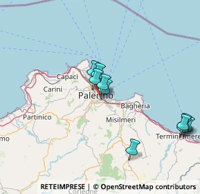 Mappa Piazza Vincenzo Tineo, 90127 Palermo PA, Italia (20.07545)