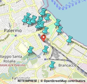 Mappa Piazza Vincenzo Tineo, 90127 Palermo PA, Italia (0.948)
