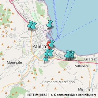 Mappa Piazza Vincenzo Tineo, 90127 Palermo PA, Italia (3.74071)