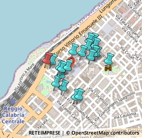 Mappa Via Tommasini, 89127 Reggio di Calabria RC, Italia (0.1725)