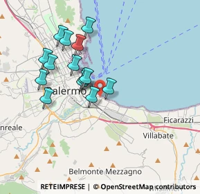 Mappa Via Messina Marine, 90127 Palermo PA, Italia (3.66286)