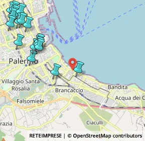 Mappa Via Messina Marine, 90127 Palermo PA, Italia (3.34111)