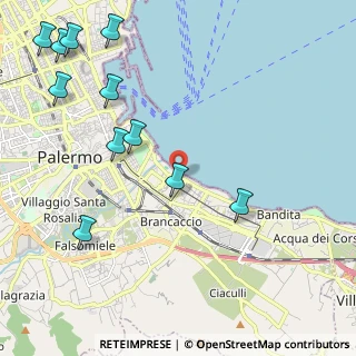 Mappa Ospedale Buccheri La Ferla, 90123 Palermo PA, Italia (3.06182)